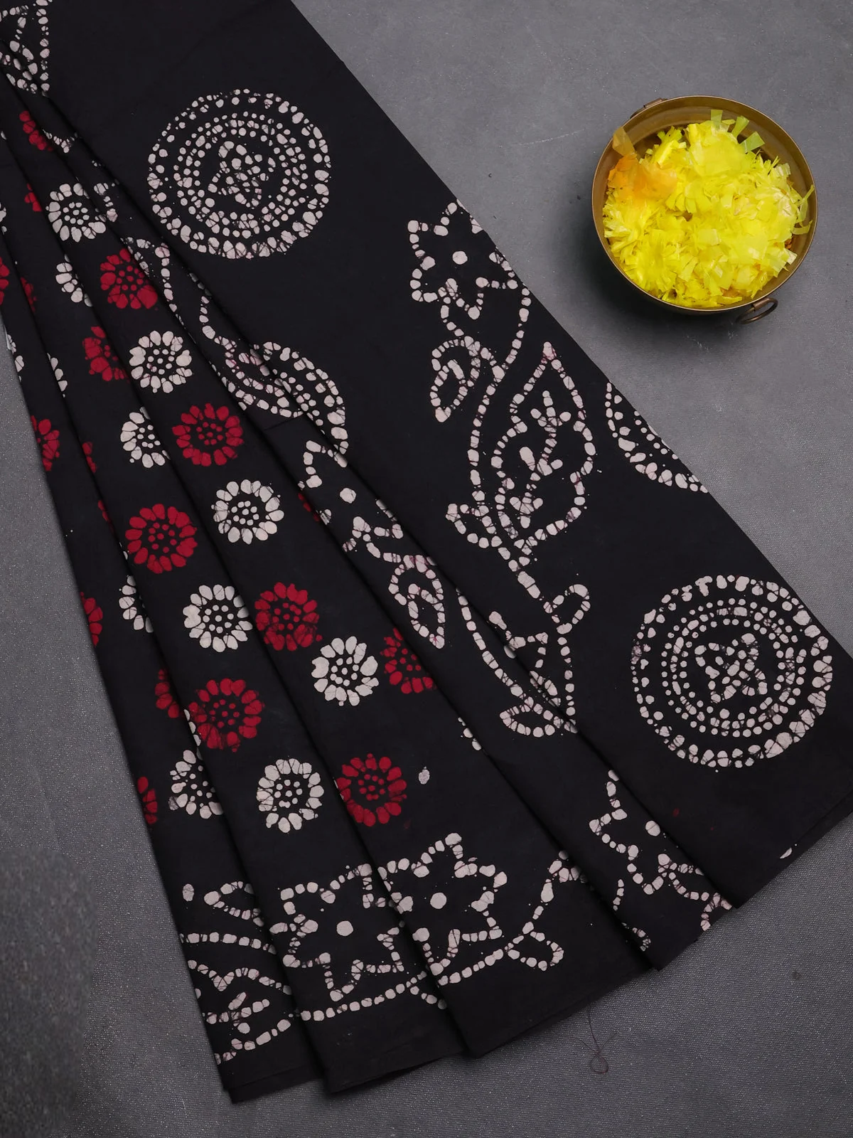 Sungudi Cotton Saree - Deep Jamun